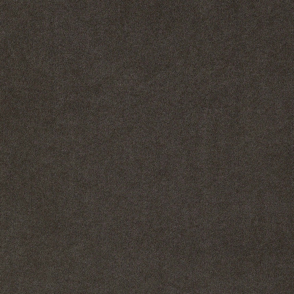 English Elm Sherry Round Marble Dining Set with Scalloped Pedestal and Tufted Linen Chairs, Rustic Espresso Finish Brown B062S01197