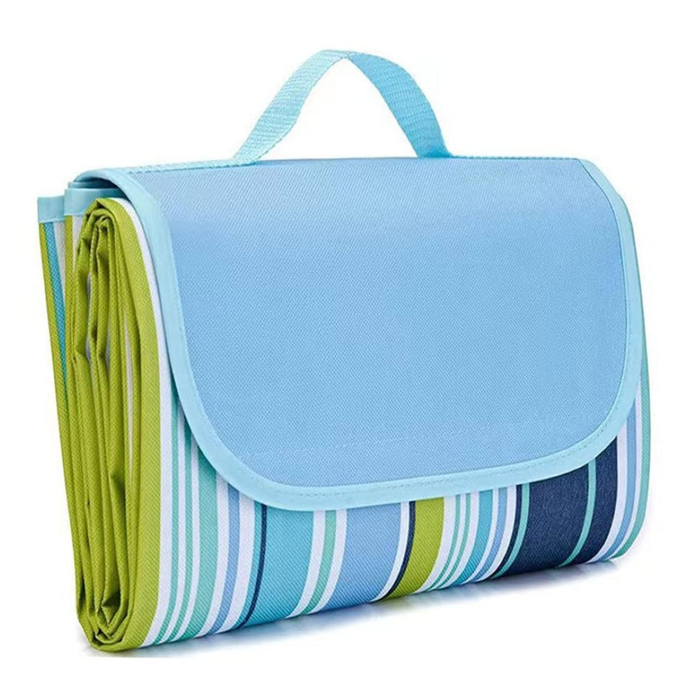 English Elm Outdoor Gingham Picnic Blanket Waterproof Oxford Fabric Foldable for Beach or Park W2181P171308