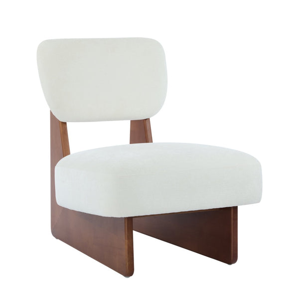 English Elm [set of 2] Beige Polyester Barrel Lounge Chairs with Black Wood Base for Living Room Beige,Walnut N767P373046W