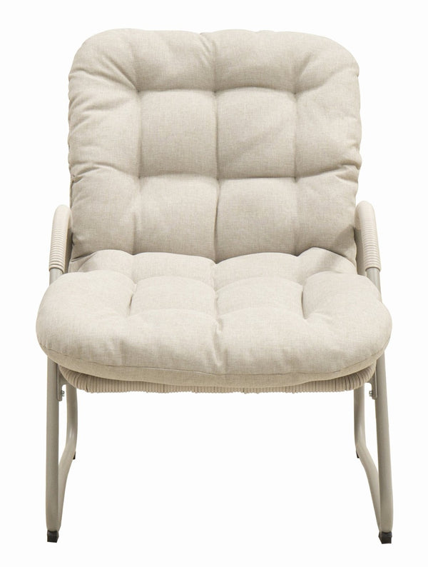 English Elm Outdoor Wicker Lounge Chairs Set of 2 Powder Coated Iron Frame Patio Seating W3990P462687