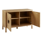 Madison Park Paige Modern/Contemporary 2-Door Accent Cabinet with Adjustable Shelves MP130-1207 Natural