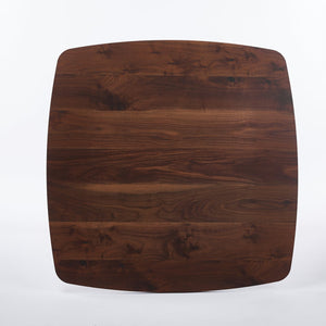 English Elm 42 42 Inch Square Dining Table Mid-Century Tulip Design for 4-6, Sturdy Metal Pedestal Base, Easy Assemble Walnut W3766P370366