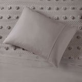 Intelligent Design Lucy Modern/Contemporary Clip Jacquard Duvet Cover Set ID12-2285 Grey