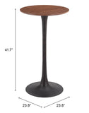 Auray Bar Table Brown 109830 Zuo Modern