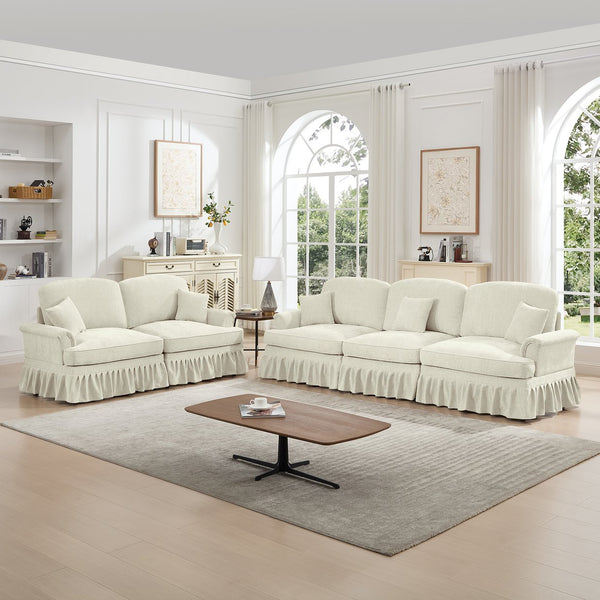 English Elm Classic Modular Sofa Set - Elegant 2-Piece Living Room Couch With Adaptable Styles & Comfort W3041S00236