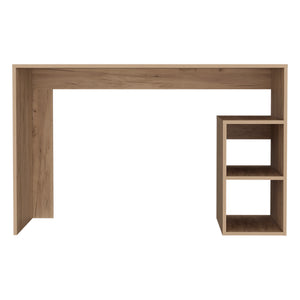 English Elm Rolla Light Oak Desk – Modern Minimalist Engineered Wood Office Table with Open Shelves, Durable Design (53.15"x22.44") B092P254741