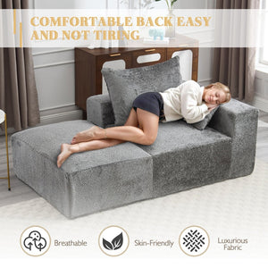 English Elm United We Win Memory Foam 2-Seater Couch - Stylish Chenille Sofa, No Assembly & Perfect For Small Spaces W1568P222616-GIGA