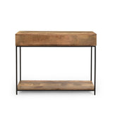 Christopher Knight Home® - Noble House - Pentland Boho Handcrafted Mango Wood Console Table, Brown and Black