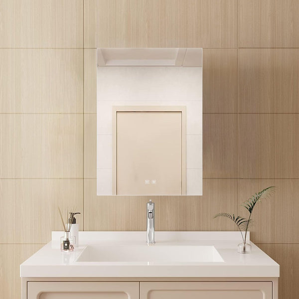English Elm Vellum Frameless Led Backlit Bathroom Vanity Mirror with Defogger and Touch Control B2731P478335