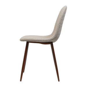 English Elm Christopher Knight Home® - DINING Chair Set of 2 Upholstered Fabric Polyester Seats with Iron Wood-Finish Legs, Handcrafted Elegance Wheat 60784.00WET