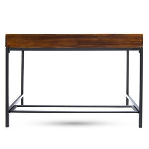 English Elm Christopher Knight Home® - STORAGE Acacia Wood Desk with Metal Legs, Industrial Oak Finish, Large Center Drawer, 44"W Durable 61359.00