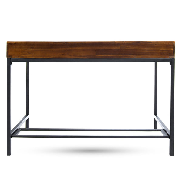 English Elm Christopher Knight Home® - STORAGE Acacia Wood Desk with Metal Legs, Industrial Oak Finish, Large Center Drawer, 44"W Durable 61359.00