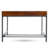 Christopher Knight Home® - Noble House - Ebany Industrial Dark Oak Acacia Wood Storage Desk with Rustic Metal Iron Accents