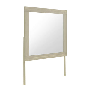 English Elm ELSA Natural Mirror with Solid Wood Frame and Large Scale Glass, Natural Finish, Dresser Mounting B201P347838