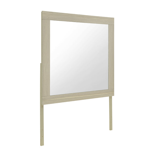 English Elm ELSA Natural Mirror with Solid Wood Frame and Large Scale Glass, Natural Finish, Dresser Mounting B201P347838