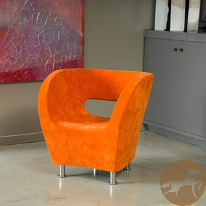 Christopher Knight Home® - Noble House - Modern Orange Microfiber Accent Chair