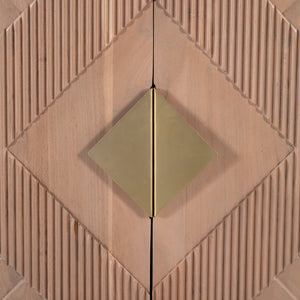 Zuo Modern Hira Cabinet Natural - Solid Acacia Wood Storage Solution For Modern Homes & Hospitality Spaces Natural Solid Acacia Wood 110799-zuo-modern