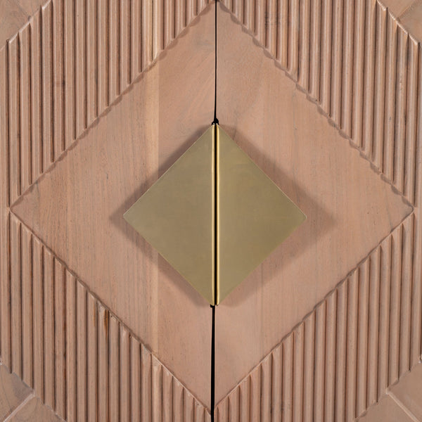 Zuo Modern Hira Cabinet Natural - Solid Acacia Wood Storage Solution For Modern Homes & Hospitality Spaces Natural Solid Acacia Wood 110799-zuo-modern