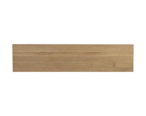 Sunpan Gregor Bench - Stylish Angular Seating in Solid Acacia Wood, Perfect for Contemporary Spaces Rustic Oak