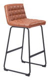 Pago Barstool - Set of 2 Brown 109950 Zuo Modern