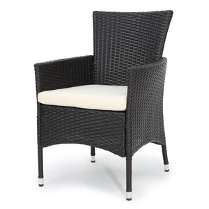 English Elm Christopher Knight Home® - MALAGA 3-Piece Bistro Set Brown/Beige – Weather-Resistant PE Rattan Chairs with Folding Table, Cozy Patio Dining Retreat for Two 60445.00