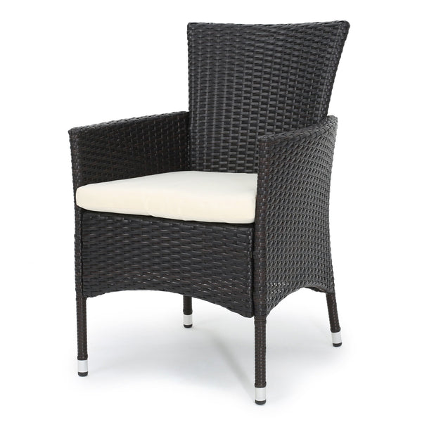 English Elm Christopher Knight Home® - MALAGA 3-Piece Bistro Set Brown/Beige – Weather-Resistant PE Rattan Chairs with Folding Table, Cozy Patio Dining Retreat for Two 60445.00