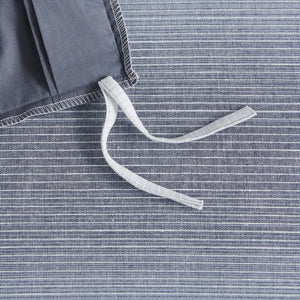 JLA Home Croscill Casual - 3 Ocean-Gradient Duvet Set in Blue-to-White Cotton-Linen Blend — Breathable, Textured Coastal Style CCA12-0005