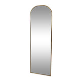 Christopher Knight Home® - Noble House - Revere Contemporary Rounded Rectangular Leaner Mirror, Brushed Brass