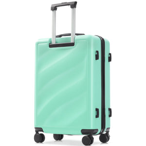 English Elm Luggage Set Three Piece Hard Shell Abs Suitcases with Spinner Wheels Tsa Lock Travel Green N730P304620F