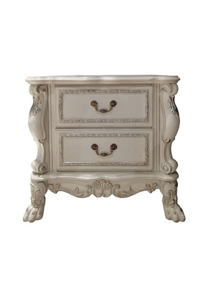 English Elm Bone White 2-Drawer Nightstand