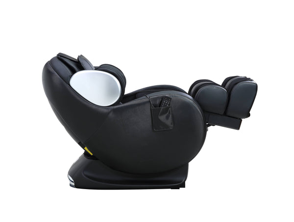 English Elm Pacari 2D Massage Chair in Black PU Leather with Zero-Gravity, 16 Airbags, Shiatsu & Foot Massage B2726P251667