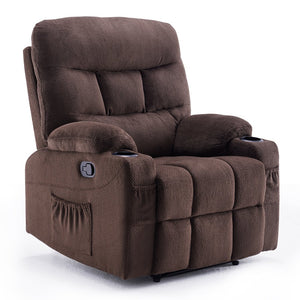 English Elm Oversized Recliner chair with ergonomic support, swivel rocker, quick 5-min assembly for adults comfort Chocolate T3623P408729