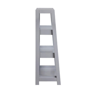 English Elm Modern Wooden Bookcase with Three Graduated Shelves for Books Toys and Decor Display Gray B011P460151
