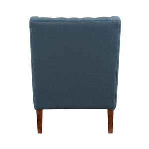 English Elm Classic Wingback Button-tufted Accent Chair Plush Foam Seat Solid Wood Legs Formal Style B011P419468
