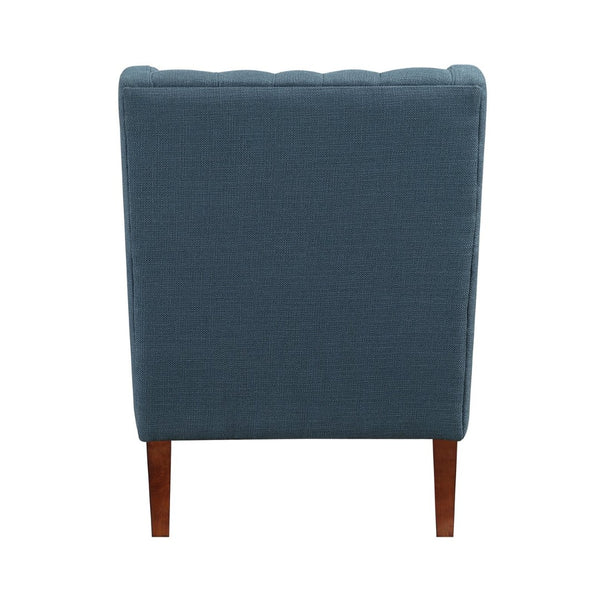 English Elm Classic Wingback Button-tufted Accent Chair Plush Foam Seat Solid Wood Legs Formal Style B011P419468