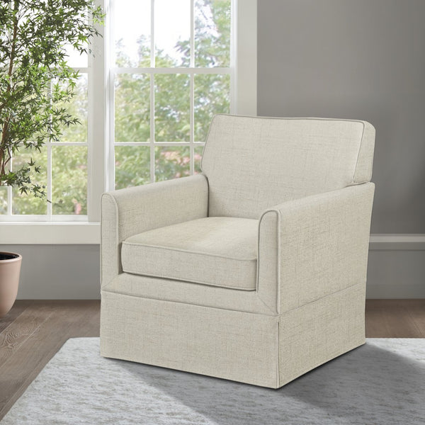 JLA Home 510 Design - Accent Slipcover-Inspired Armchair with Piped Detailing, Skirted Base & Removable Cushion for Comfort 5DS100-0033