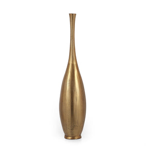 English Elm Christopher Knight Home® - Bottle Vase Antique Brass Aluminum Floor Vase 20" Handcrafted Bottleneck Decor for Modern Homes 71673.00