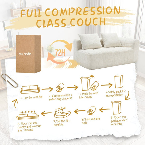 English Elm United Chenille Loveseat Sofa - Versatile Minimalist Sleeper For Cozy Living Room & Small Spaces W1568P255133-GIGA