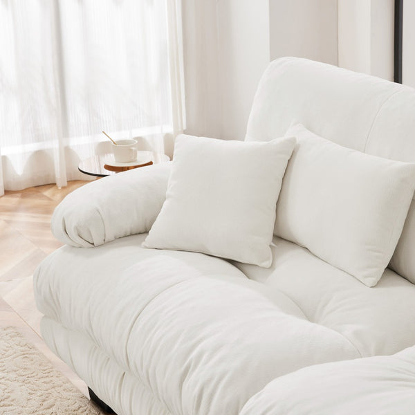 English Elm 27 Modular Rsf Sectional Sofa in Breathable Chenille with Solid Wood Frame W714P253469