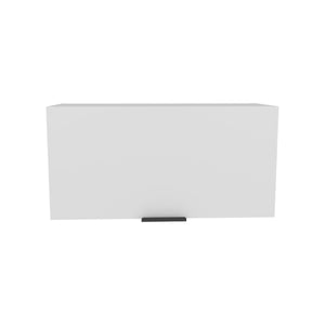 English Elm Coolidge Compact Pull-Up Wall Cabinet with Single Shelf, Durable MDP, White, Space-Saving Design B128P375301