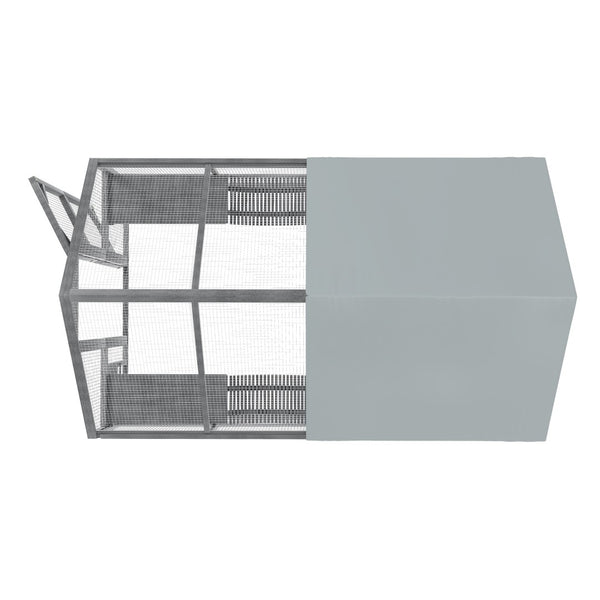 English Elm Cat, Cat Outdoor Wooden Enclosure with Seven Platforms Resting Boxes and Waterproof Canopy W1598S00040