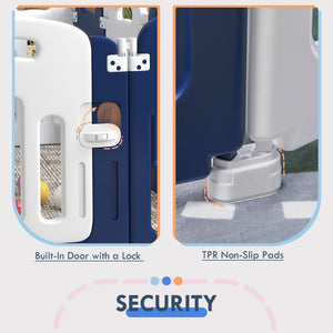 English Elm Qaba Baby Playpen - Versatile 14-Panel Safety Play Yard For Indoor & Outdoor Fun, Foldable & Stable W2225P216986-GIGA