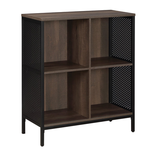 OSP Home Furnishings Ace 4 Cube Storage/Bookcase Ozark Ash