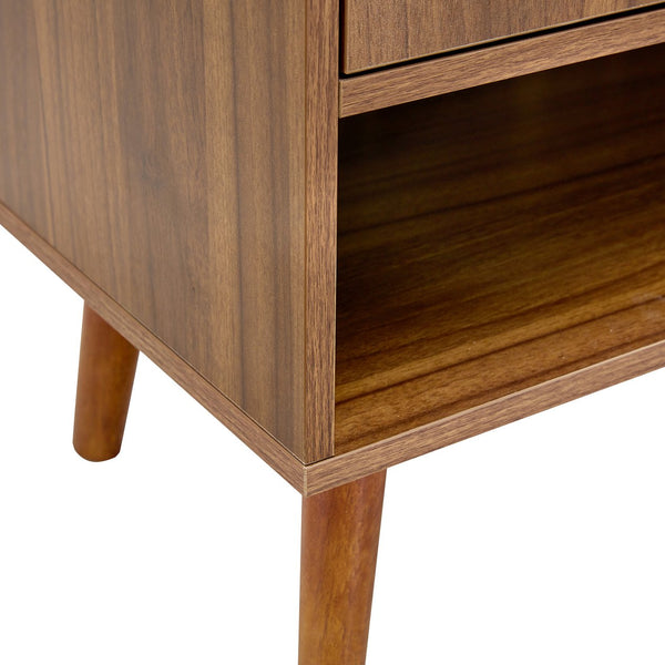English Elm Multi-Functional Walnut Mdf Shoe Cabinet - Elegant Nordic & Industrial Design With Smart Storage Solutions W3226P278928