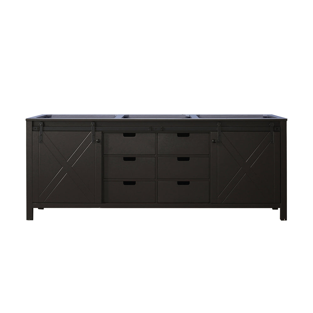 English Elm Brown Double Bath Vanity – 84" Solid Wood With Abundant Storage, Soft-Close Features & Quick Install B2731P260086