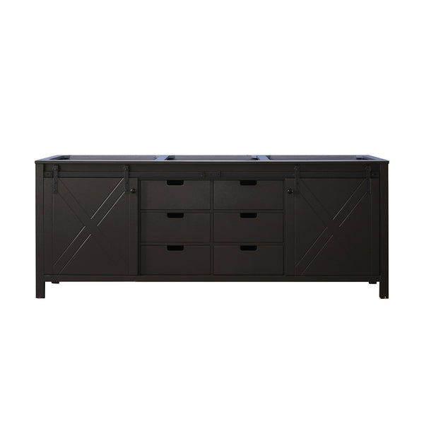 English Elm Brown Double Bath Vanity – 84" Solid Wood With Abundant Storage, Soft-Close Features & Quick Install B2731P260086