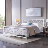 Christopher Knight Home® - Noble House - Francoise Modern Iron King Bed Frame