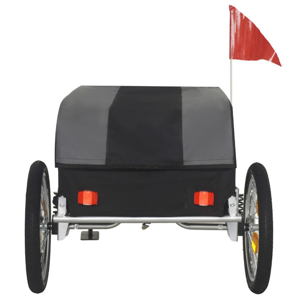 English Elm Heavy-duty Bike Cargo Trailer Foldable Oxford Frame with All-terrain Wheels for Camping W2932P289393