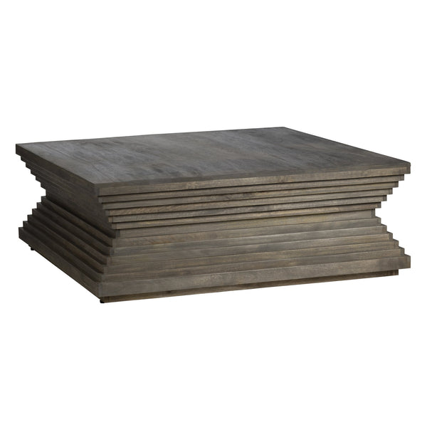 Crestview Collection Transitional Square Cocktail Table - Durable Mango Wood With Rich Brown Finish For Modern Living Spaces Brown Solid Wood Cvfnr4414