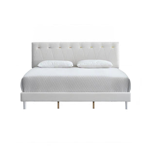 English Elm Sinclair Tufted Twin Platform Bed with Gold-Tone Accents, Plush Teddy Fabric, Adjustable Headboard Wheat 60.39 L x 26.37 W x 7.28 H B078P400738